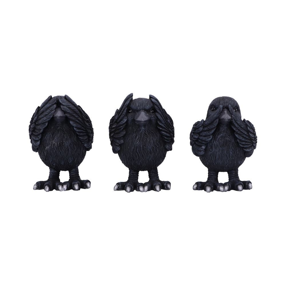 Nemesis Now - Three Wise Ravens 8.7cm Beeldjes/figuren - Zwart